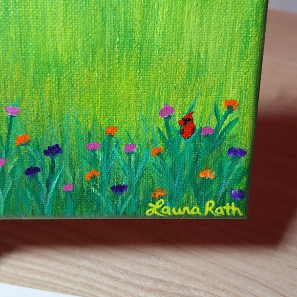 "In Bloom" Hand-painted Canvas - Picture 12 of 13